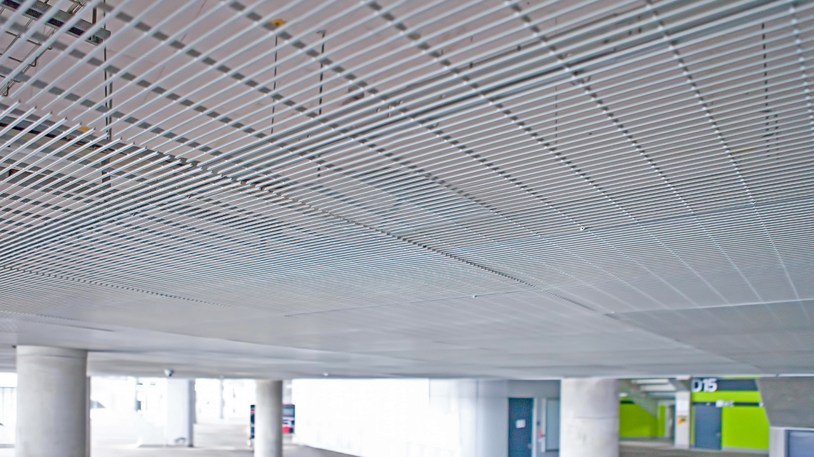 grille métallique électro-soudée SLOT architecture design www.plafondmetaldesign.fr - <p>grille métallique électro-soudée SLOT architecture design <a href=