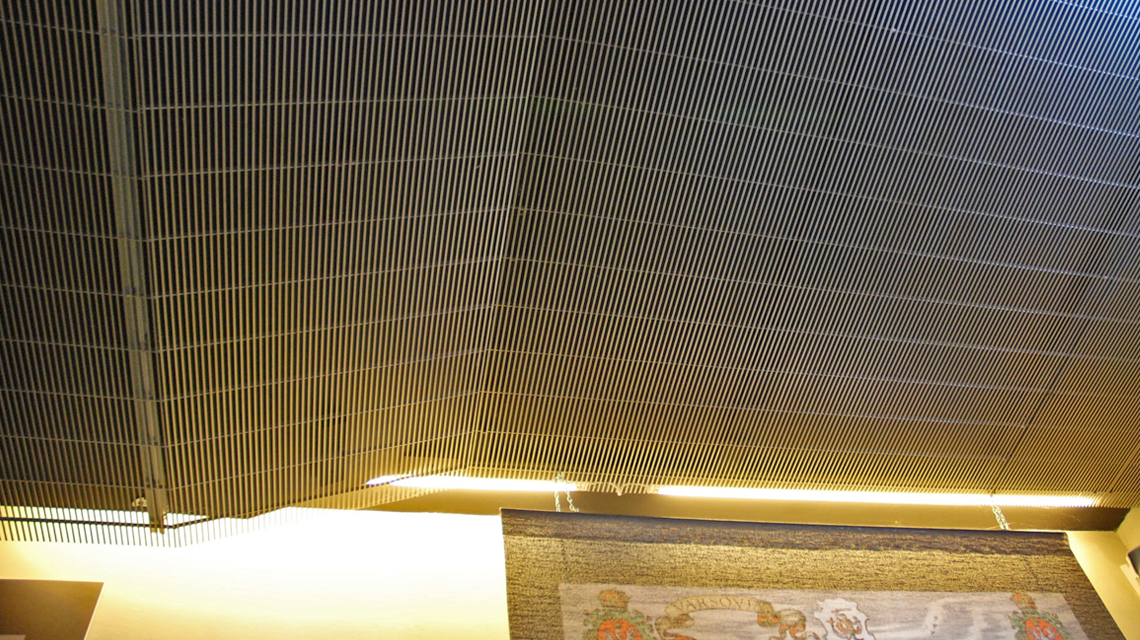 plafond métallique grille électro-soudée slot www.plafondmetaldesign.fr - <p>plafond métallique grille électro-soudée slot <a href=